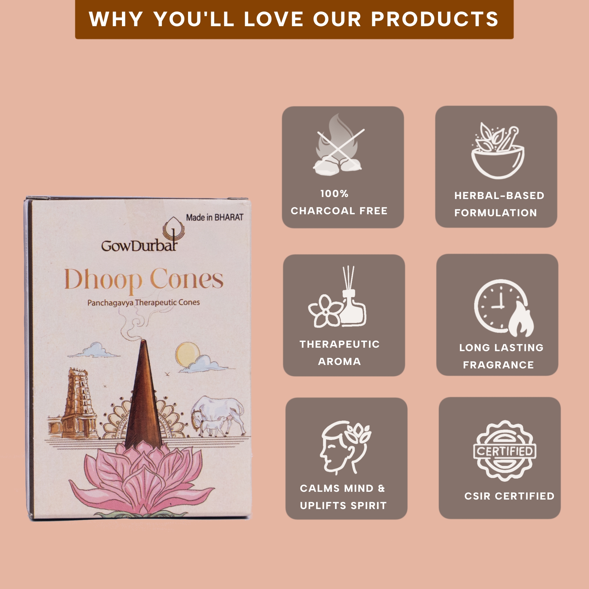 Sambrani Dhoop Cones – Herbal Dhoop Cones - Image 3