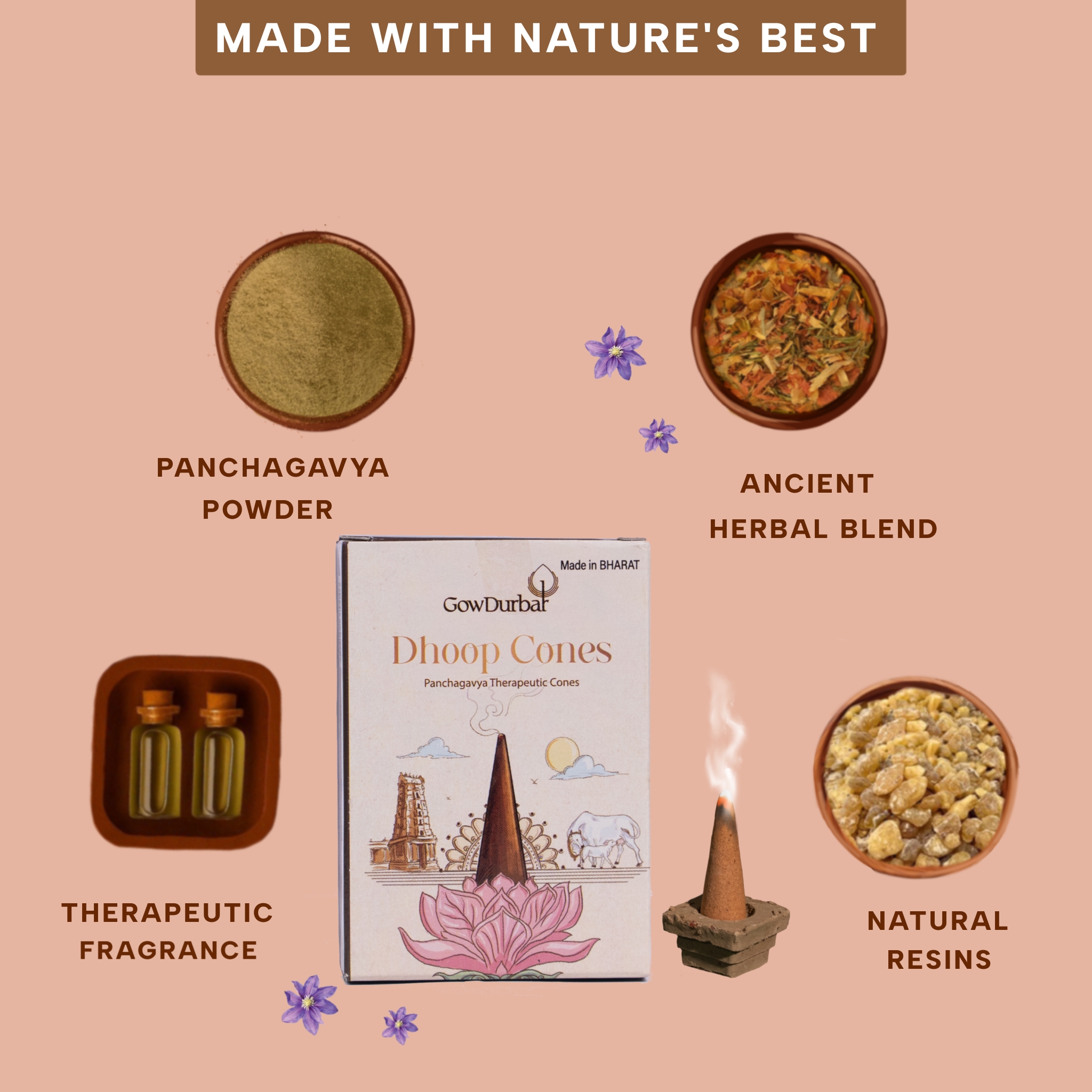 Sambrani Dhoop Cones – Herbal Dhoop Cones - Image 4