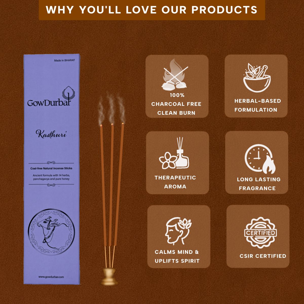 Kasthuri - Soothing kasthuri Incense - Image 3