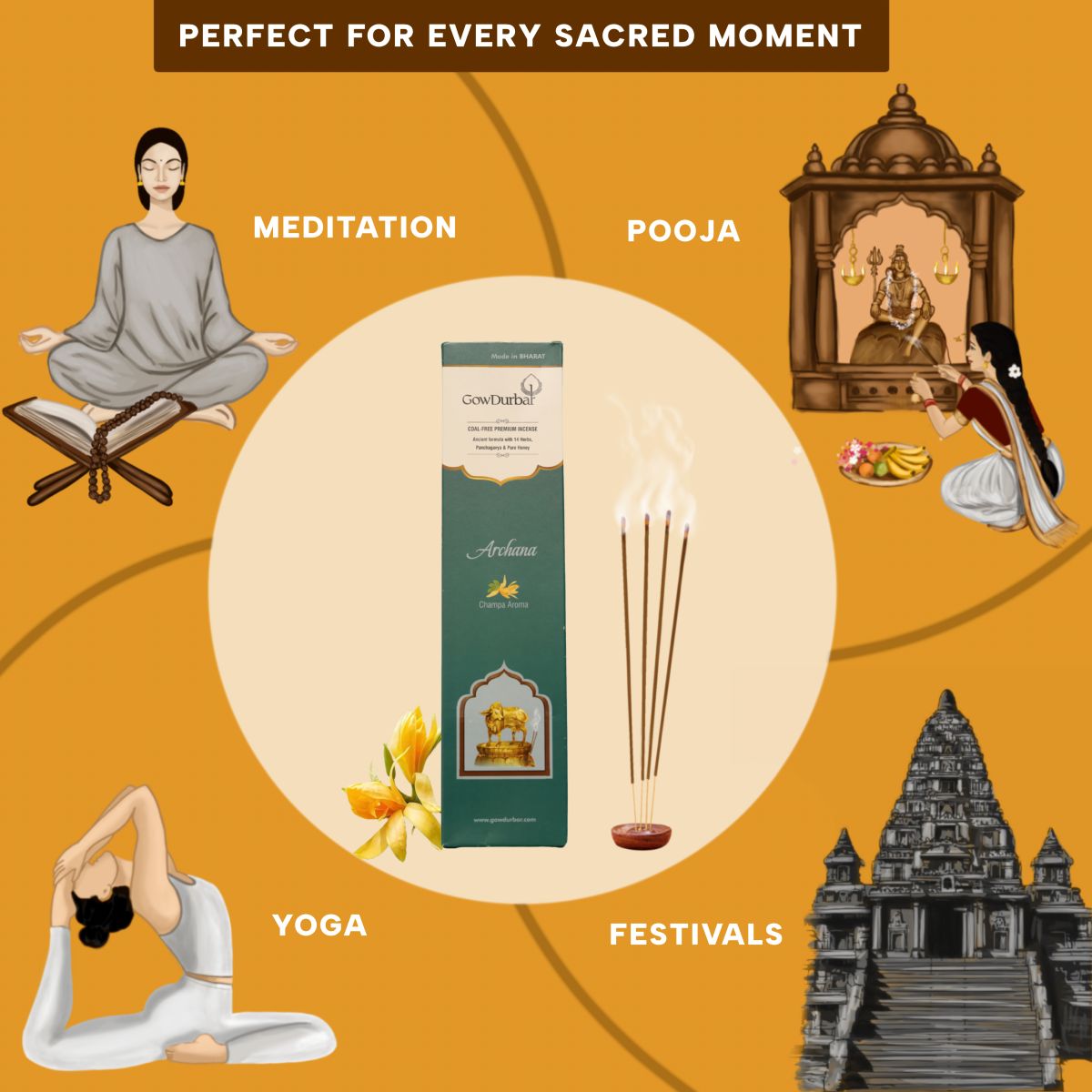 Archana - Champa Aroma Incense - Image 4