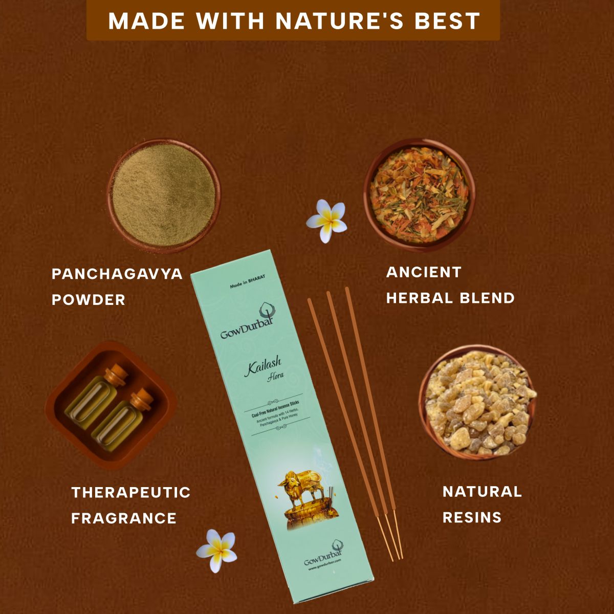 Kailash-Soothing Flora Incense Sticks - Image 4