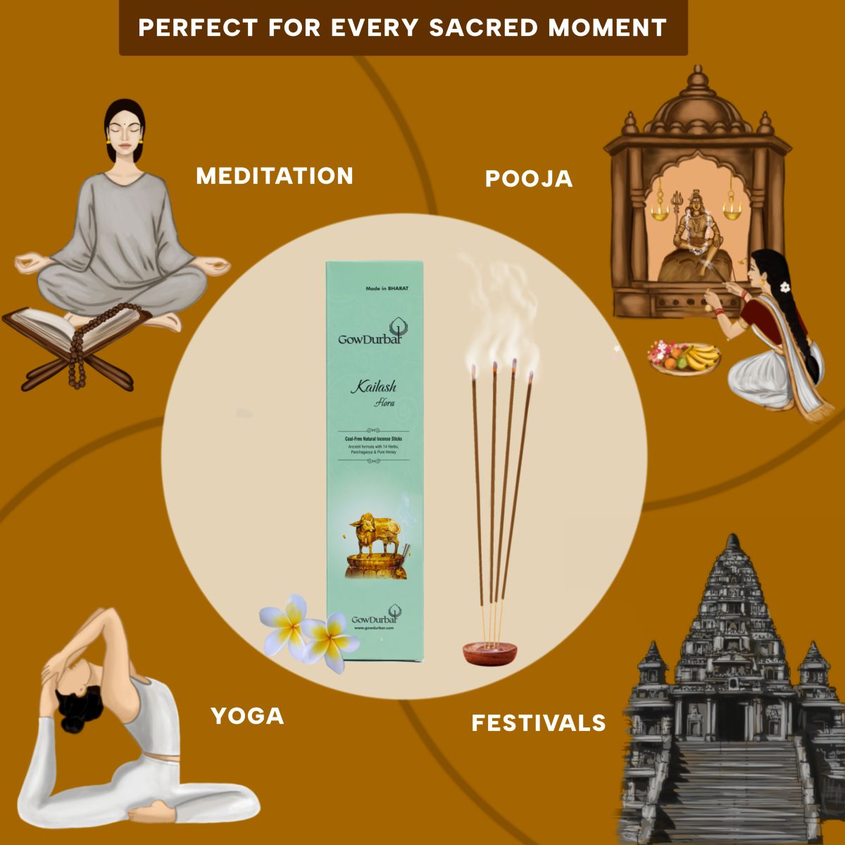 Kailash-Soothing Flora Incense Sticks - Image 5