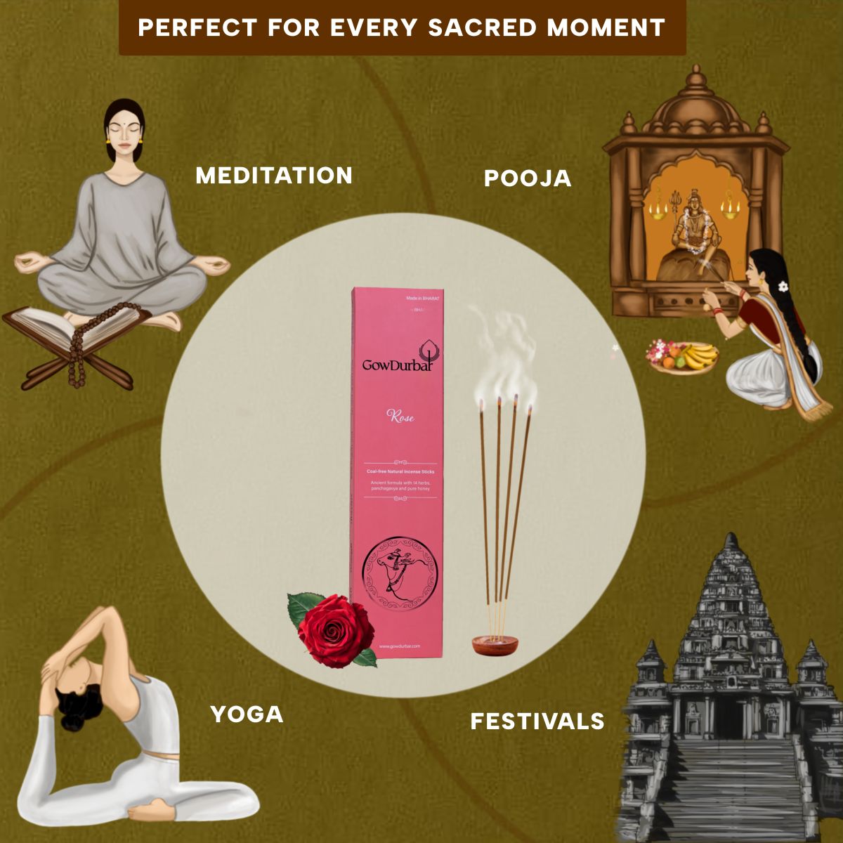 Rose – Soothing Rose Incense - Image 5