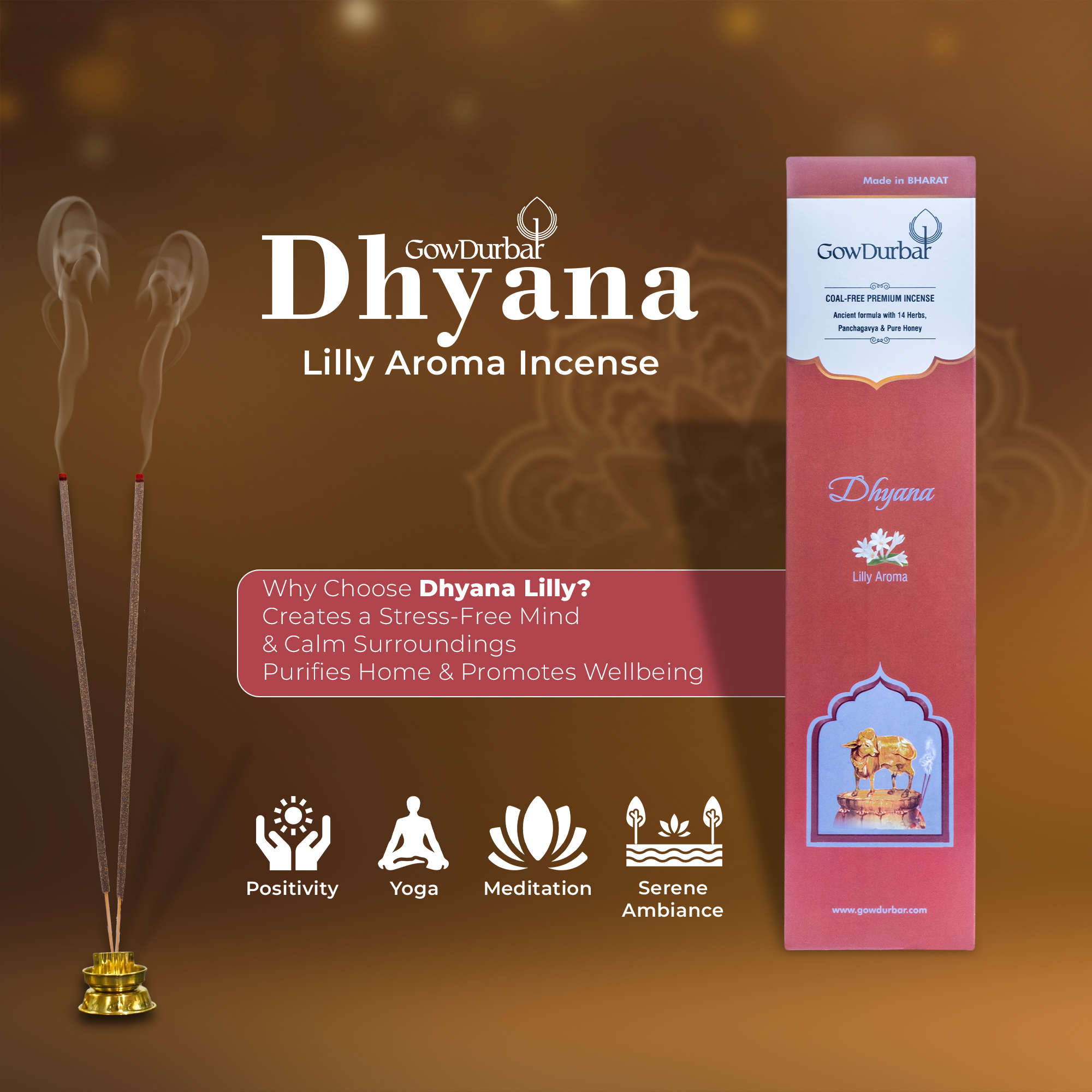 Dhyana - Lilly Aroma Incense - Image 9