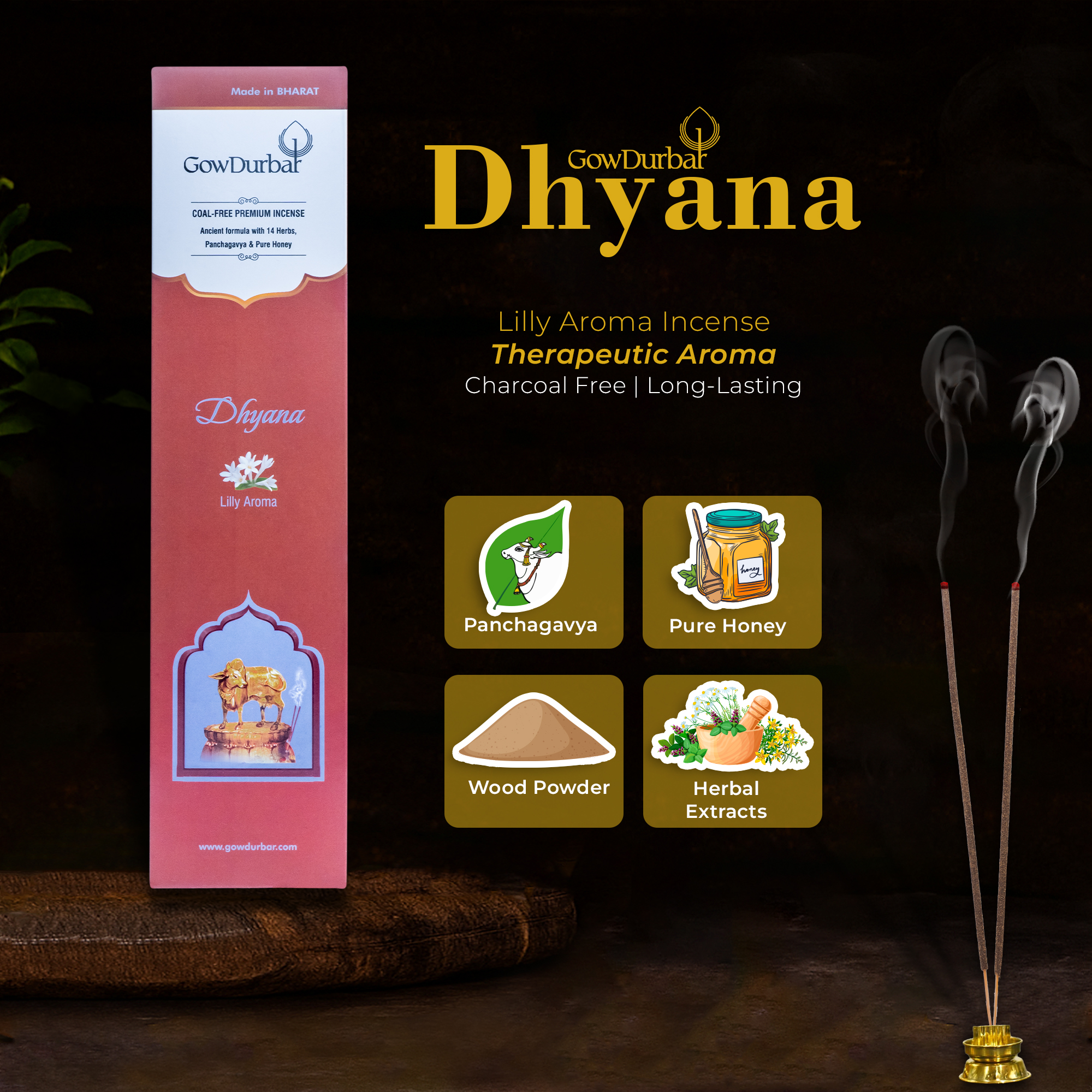 Dhyana - Lilly Aroma Incense - Image 7