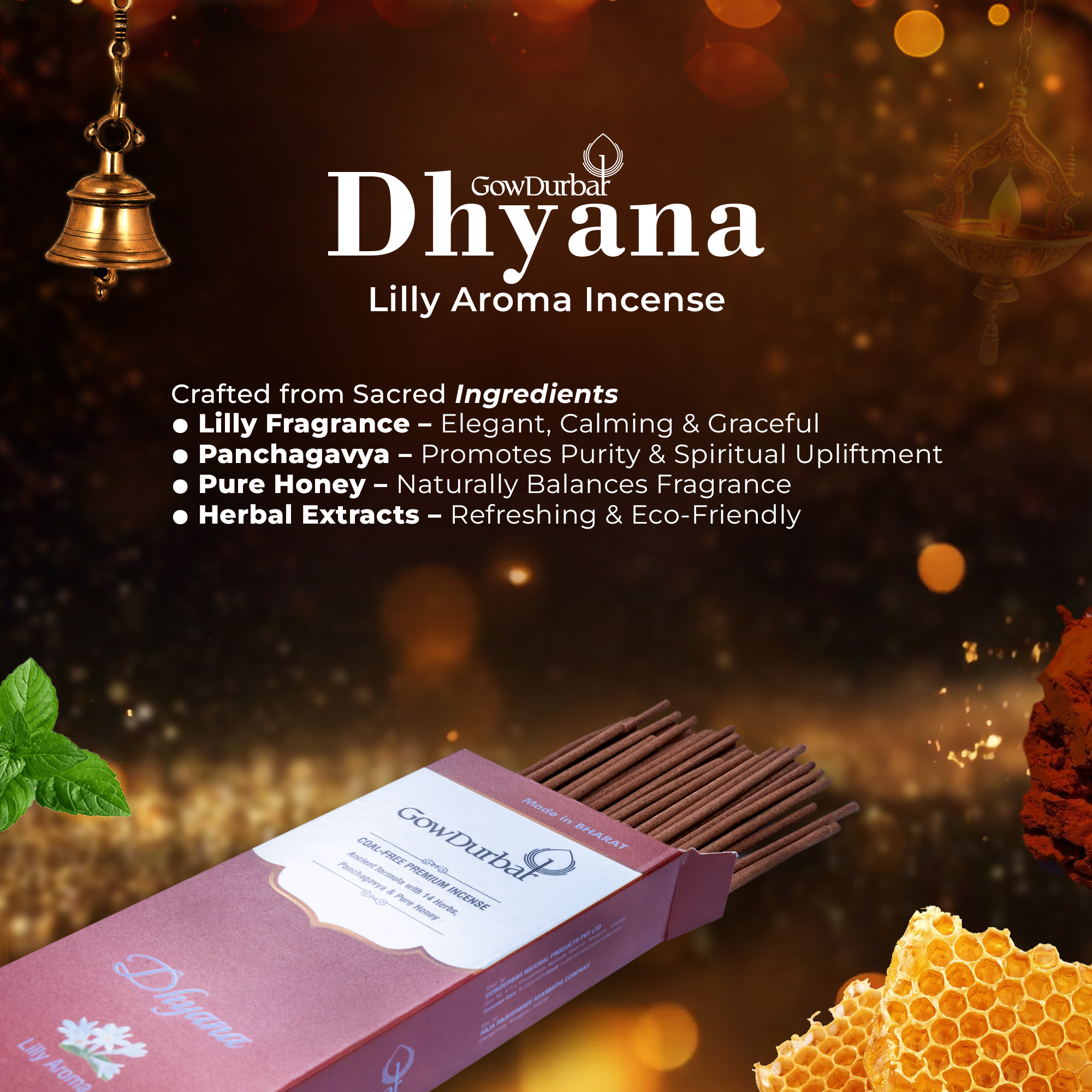 Dhyana - Lilly Aroma Incense - Image 6