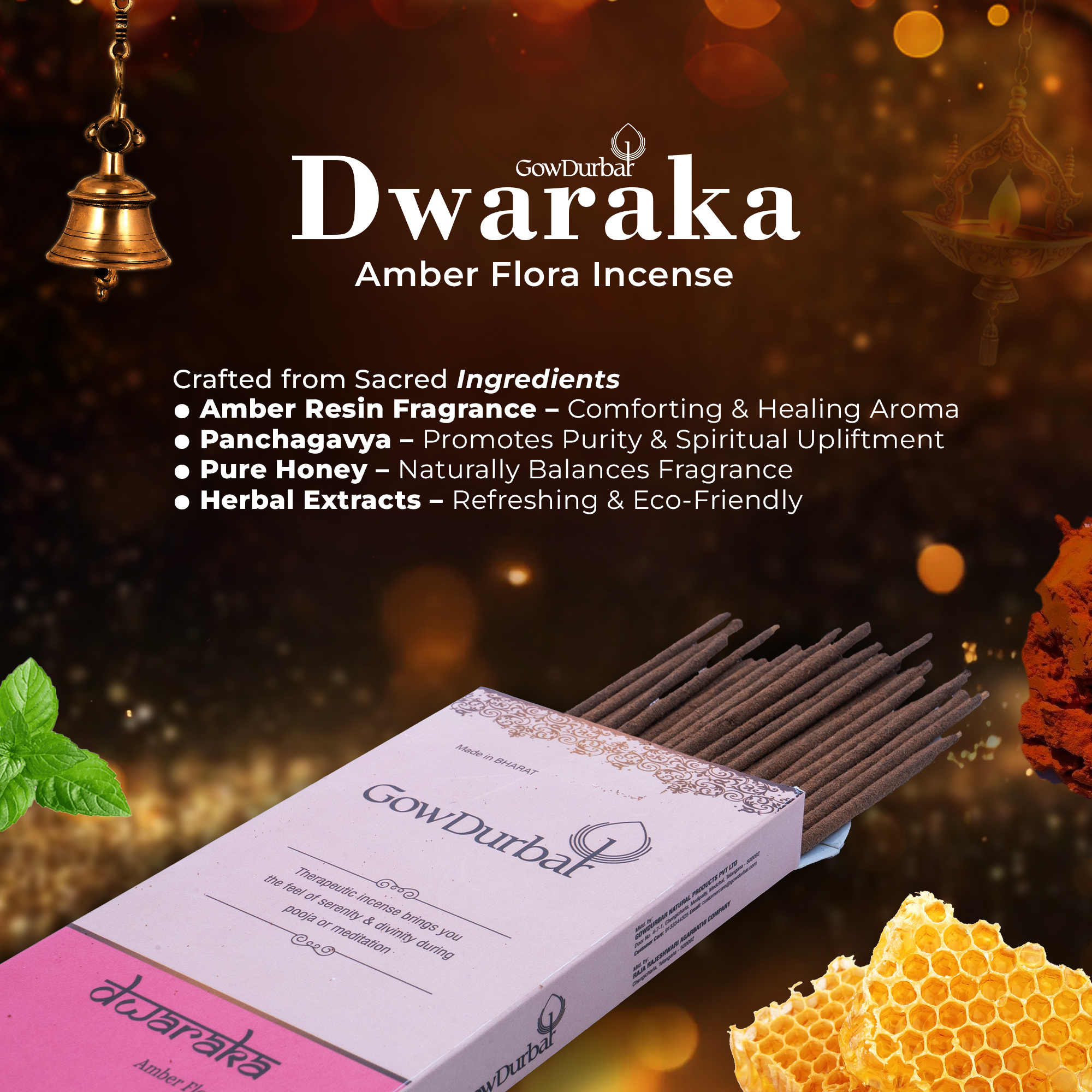 Dwaraka – Amber Flora Incense - Image 6