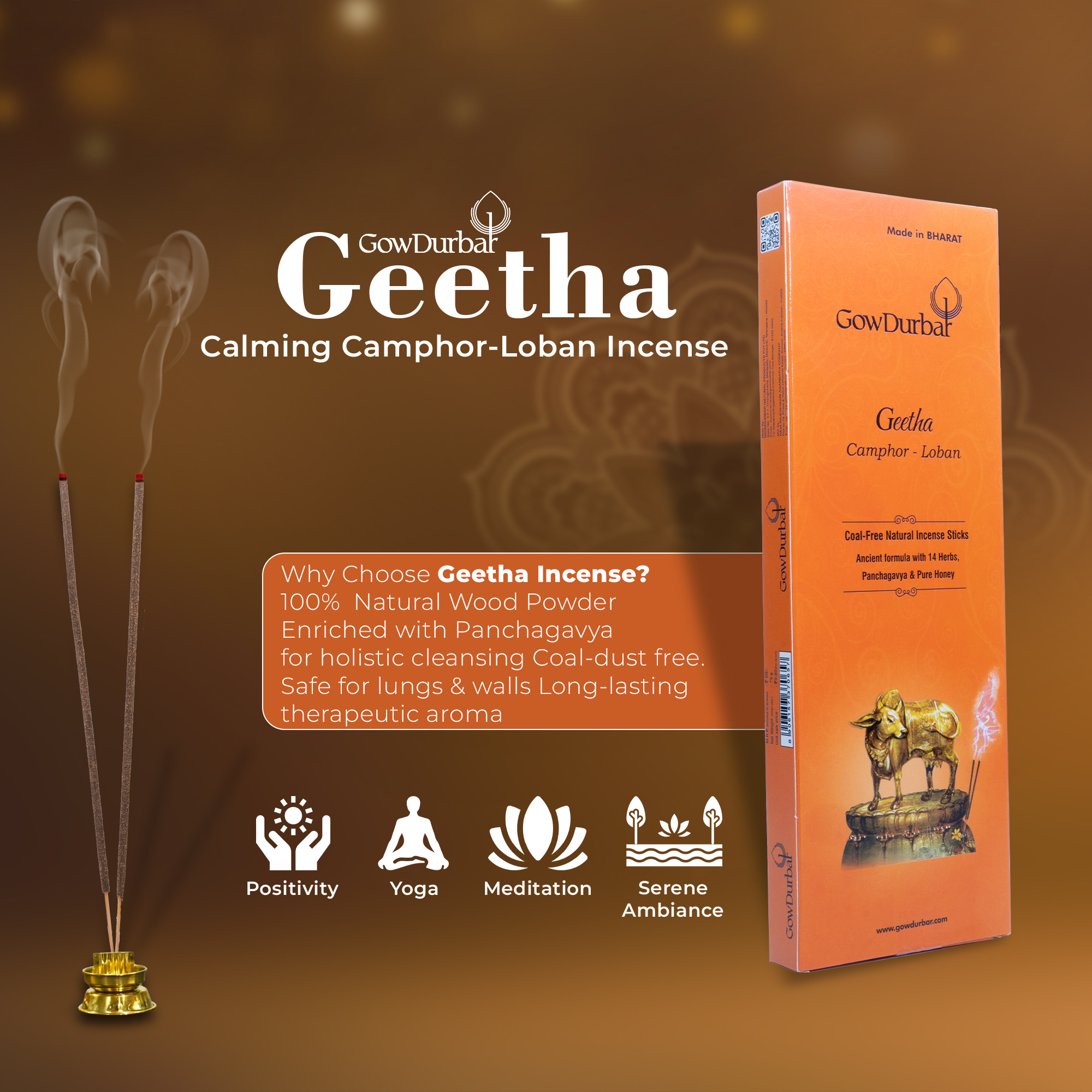 Geetha - Calming Camphor-Loban Incense - Image 9