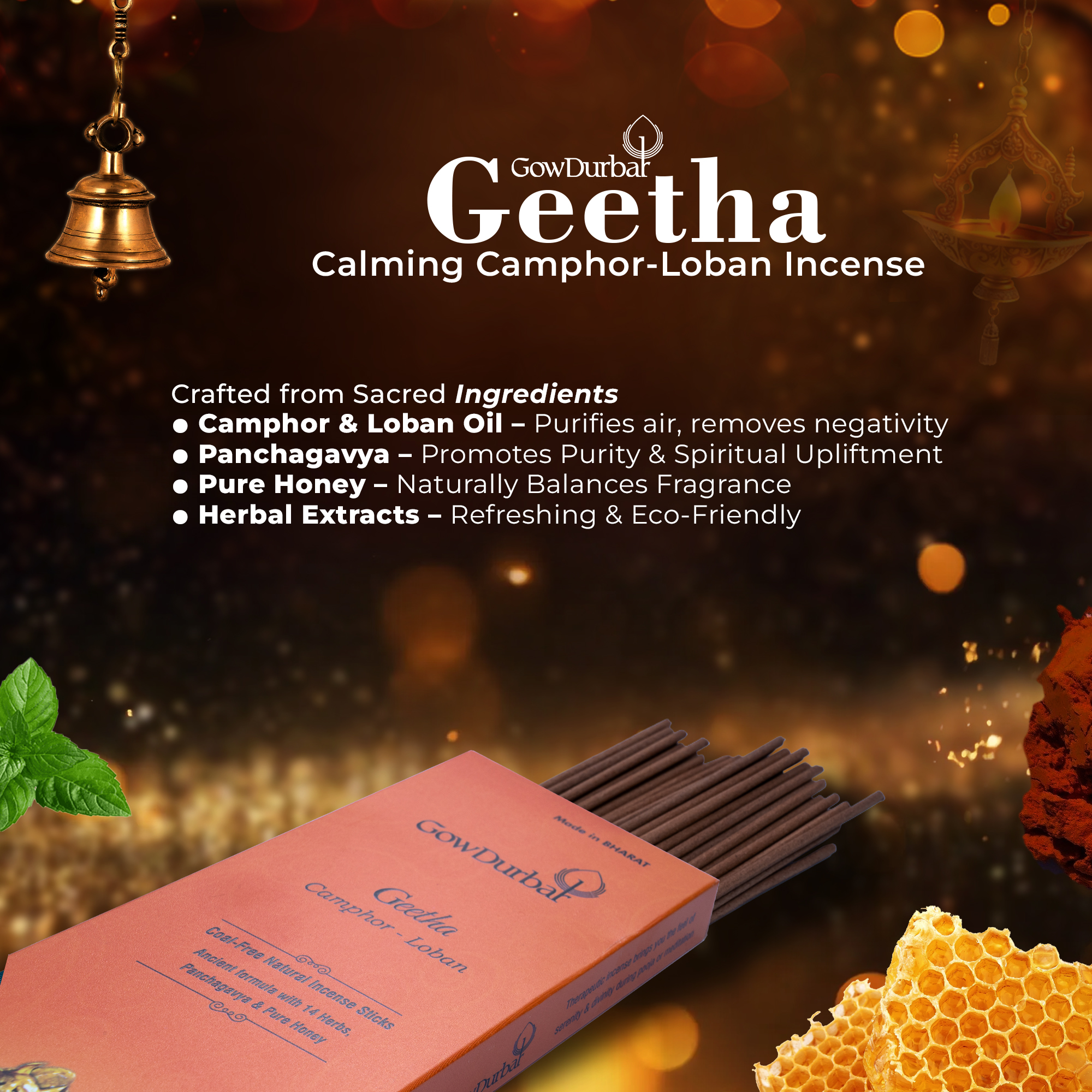 Geetha - Calming Camphor-Loban Incense - Image 6