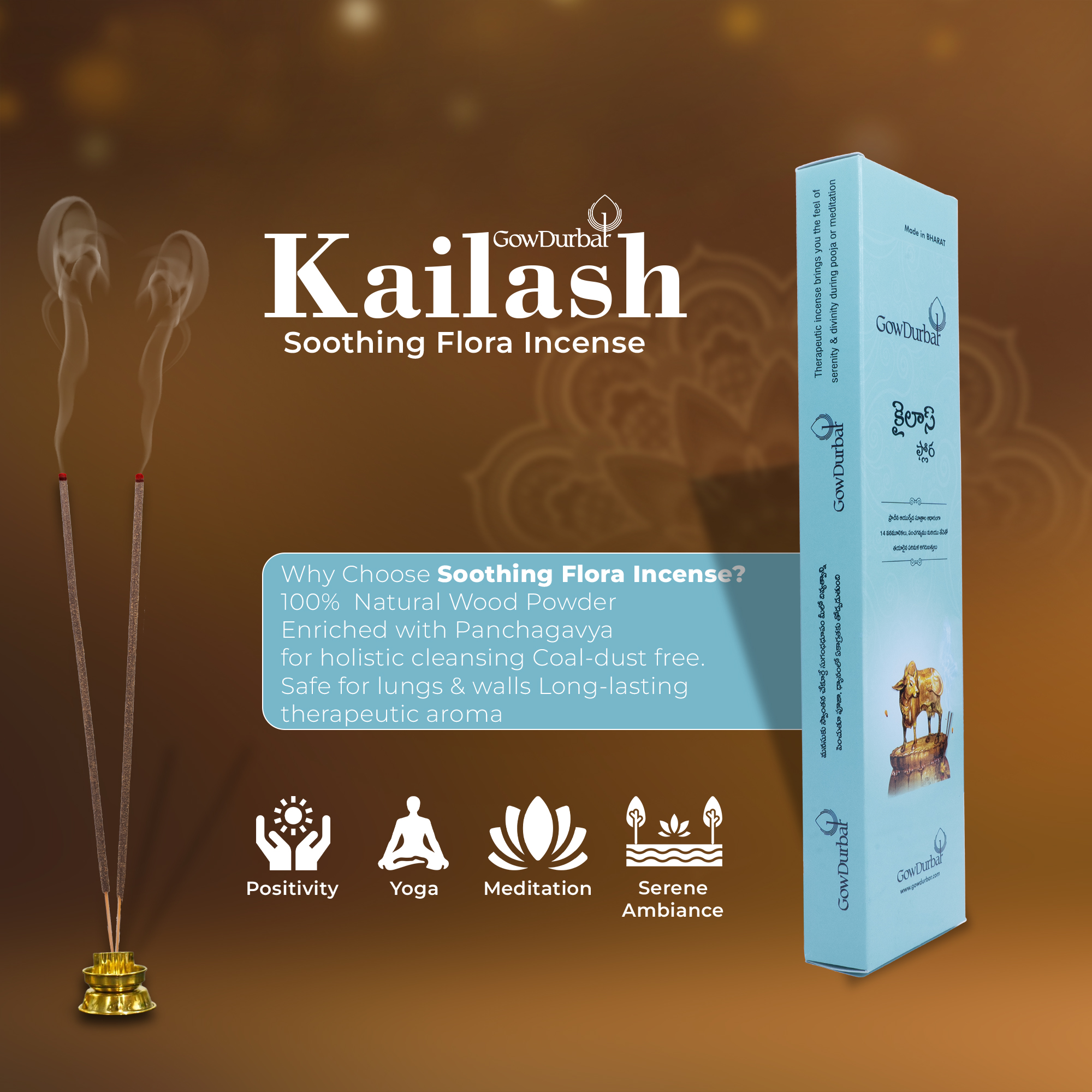 Kailash-Soothing Flora Incense Sticks - Image 9