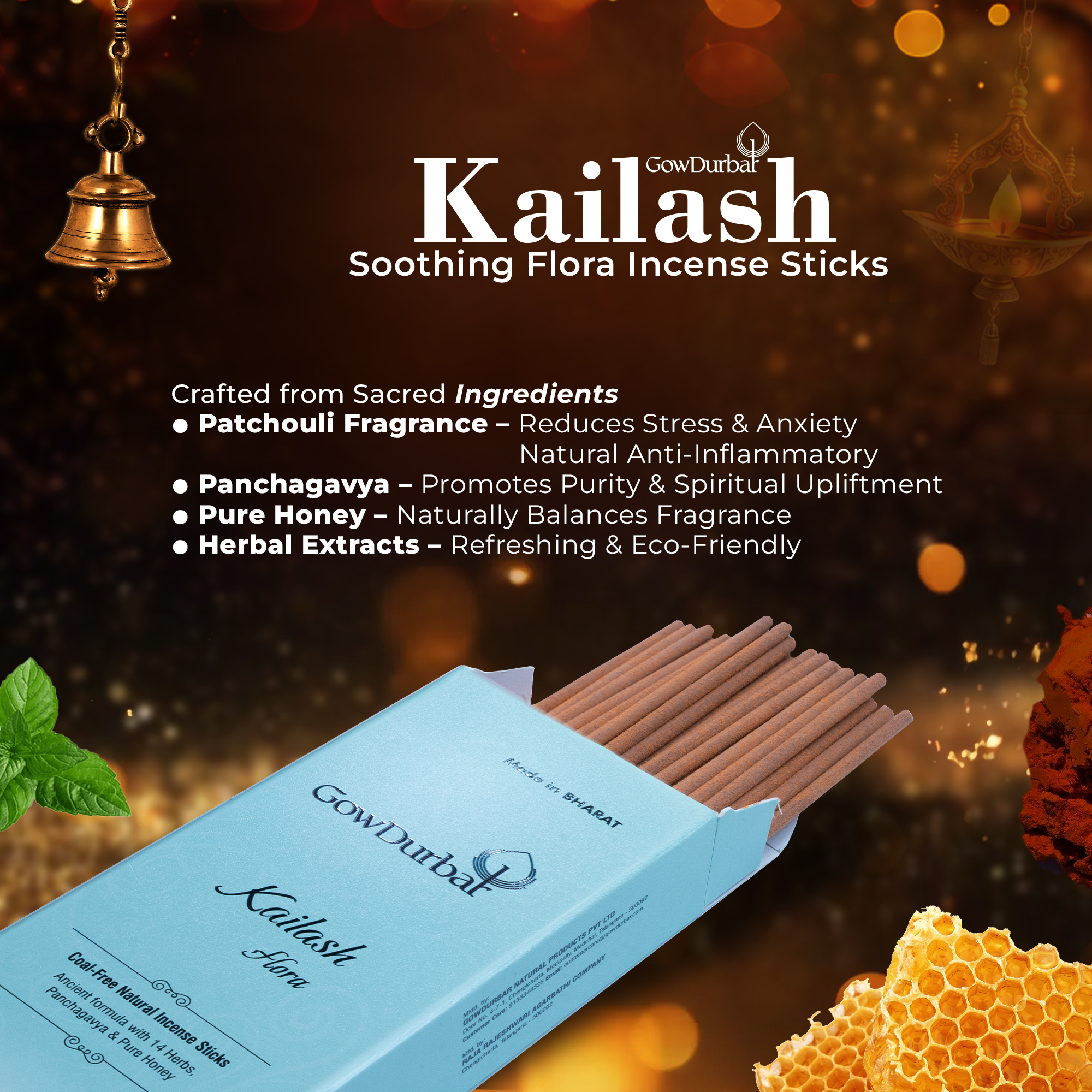Kailash-Soothing Flora Incense Sticks - Image 6