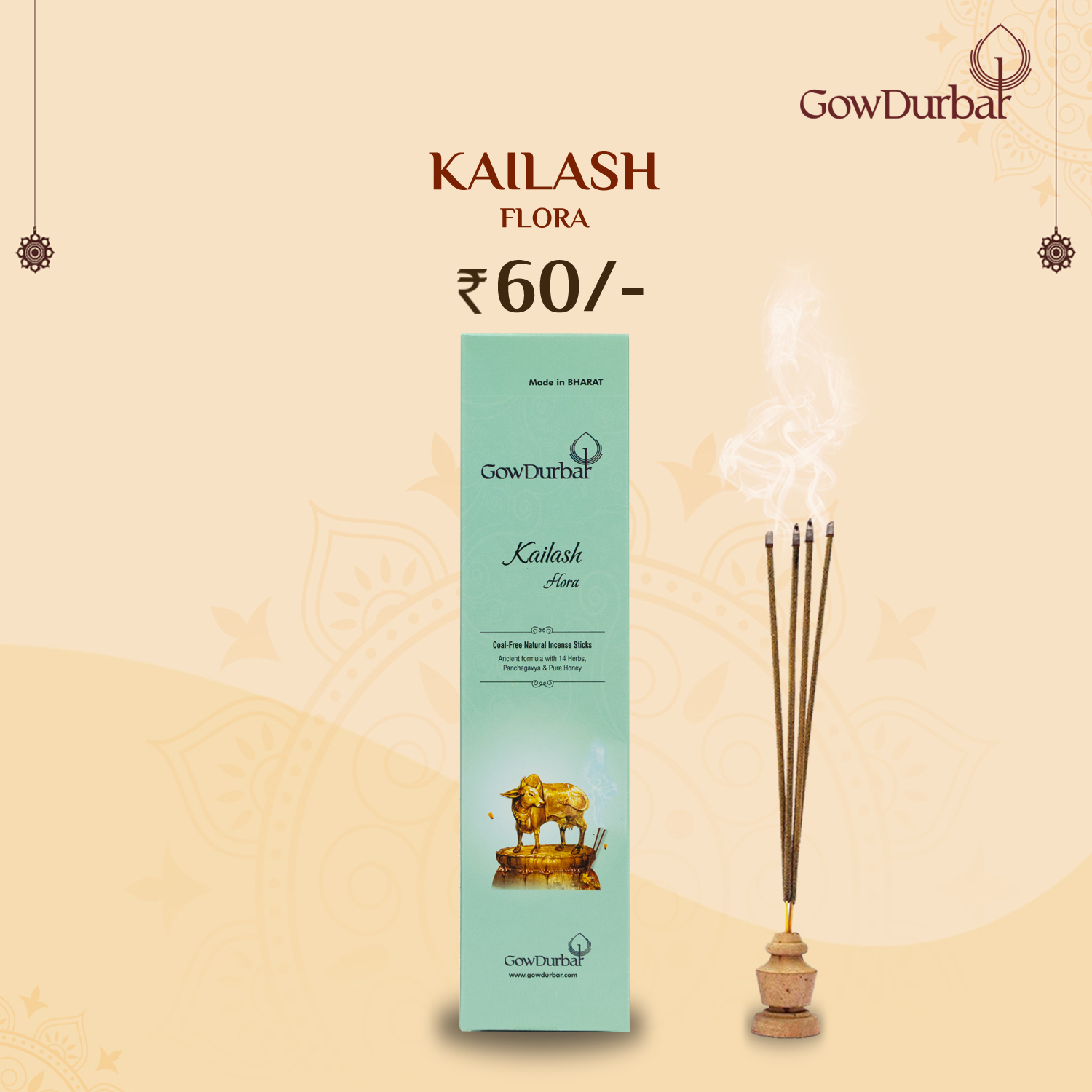 Kailash-Soothing Flora Incense Sticks
