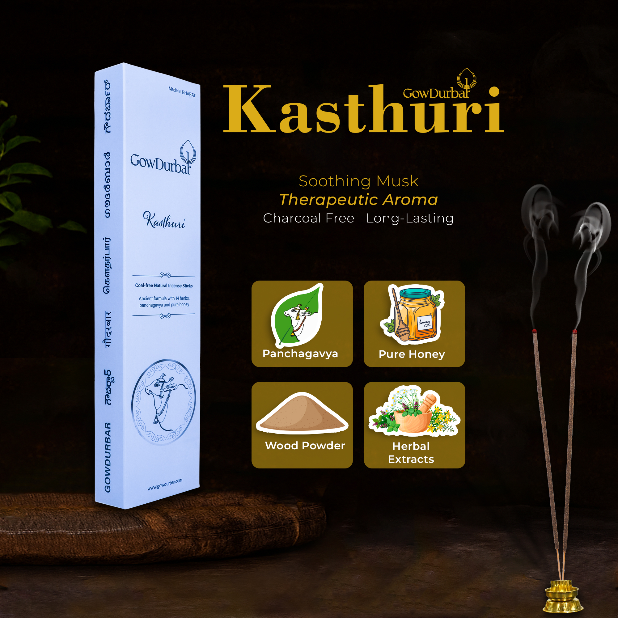 Kasthuri - Soothing kasthuri Incense - Image 6
