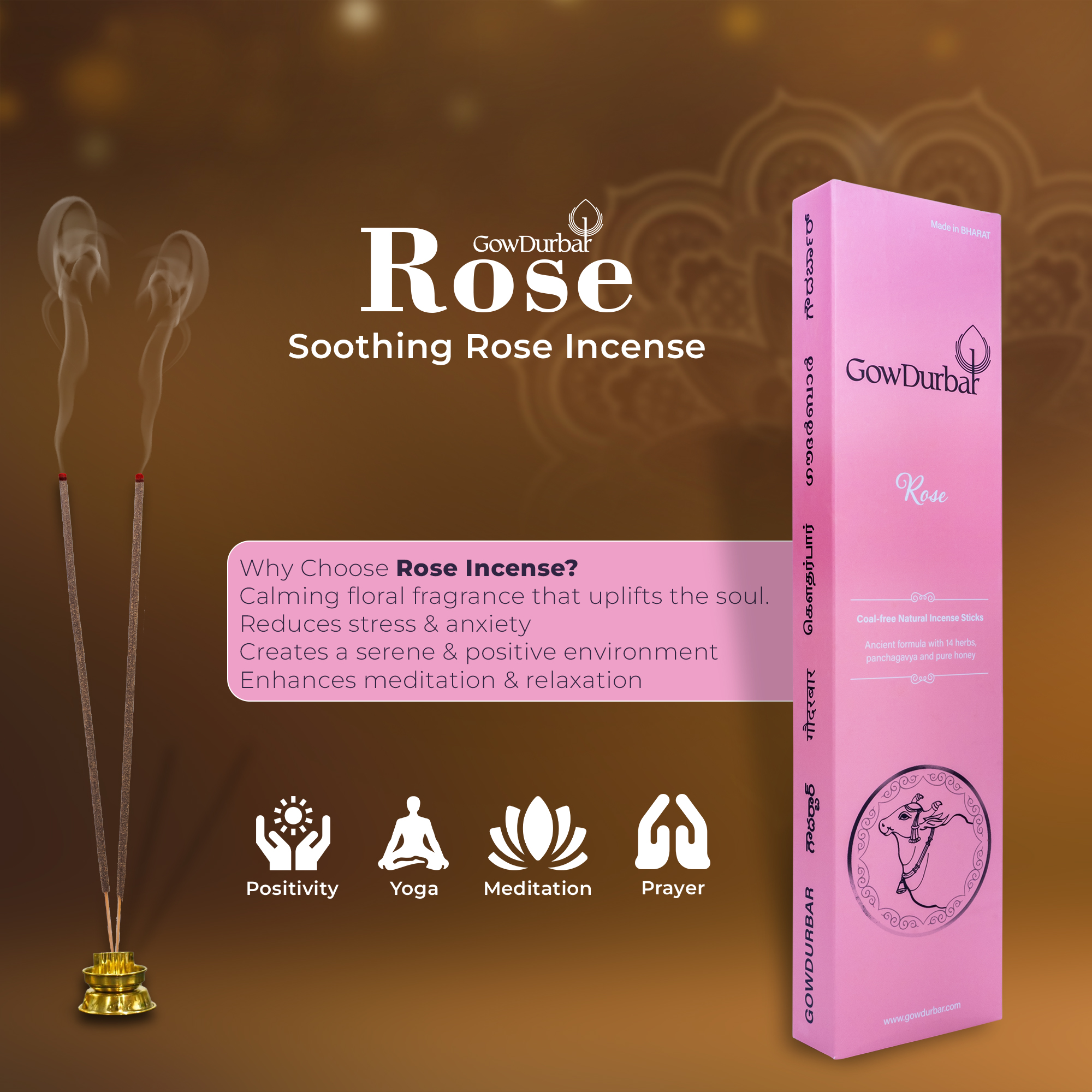 Rose – Soothing Rose Incense - Image 9