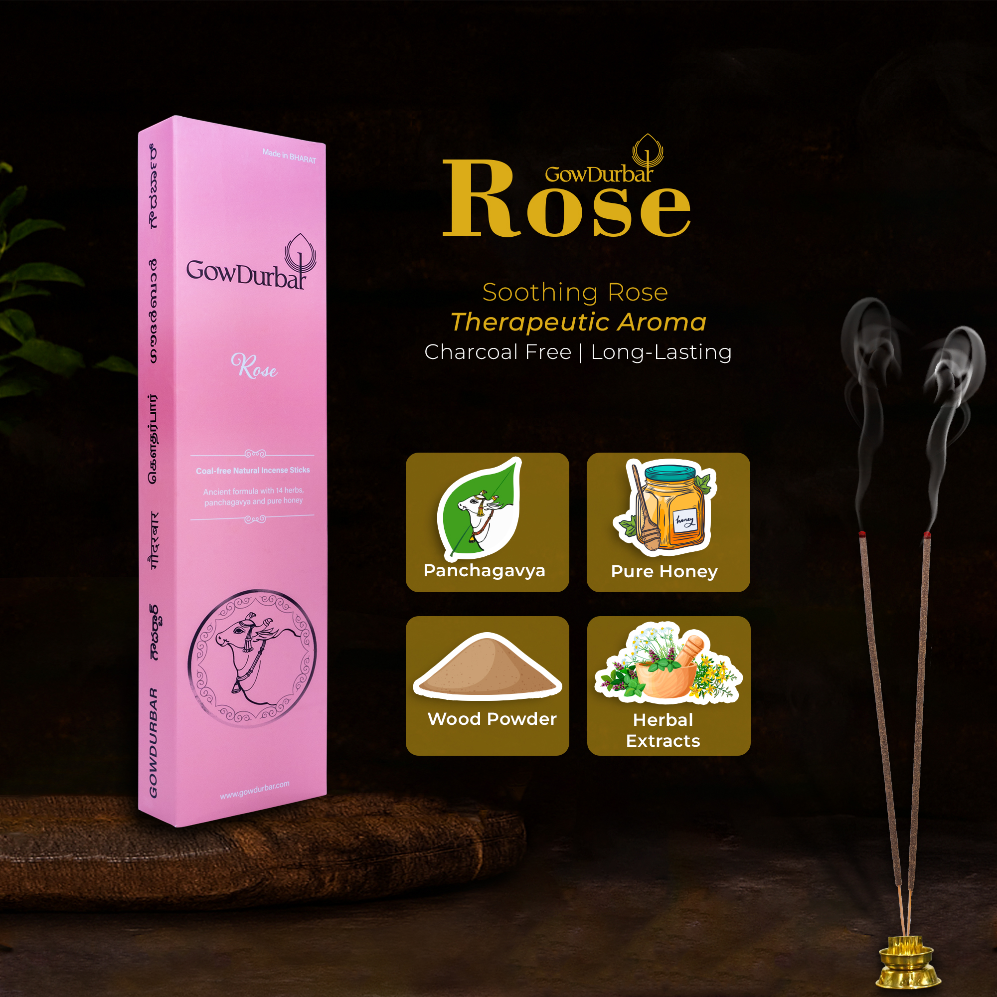 Rose – Soothing Rose Incense - Image 7