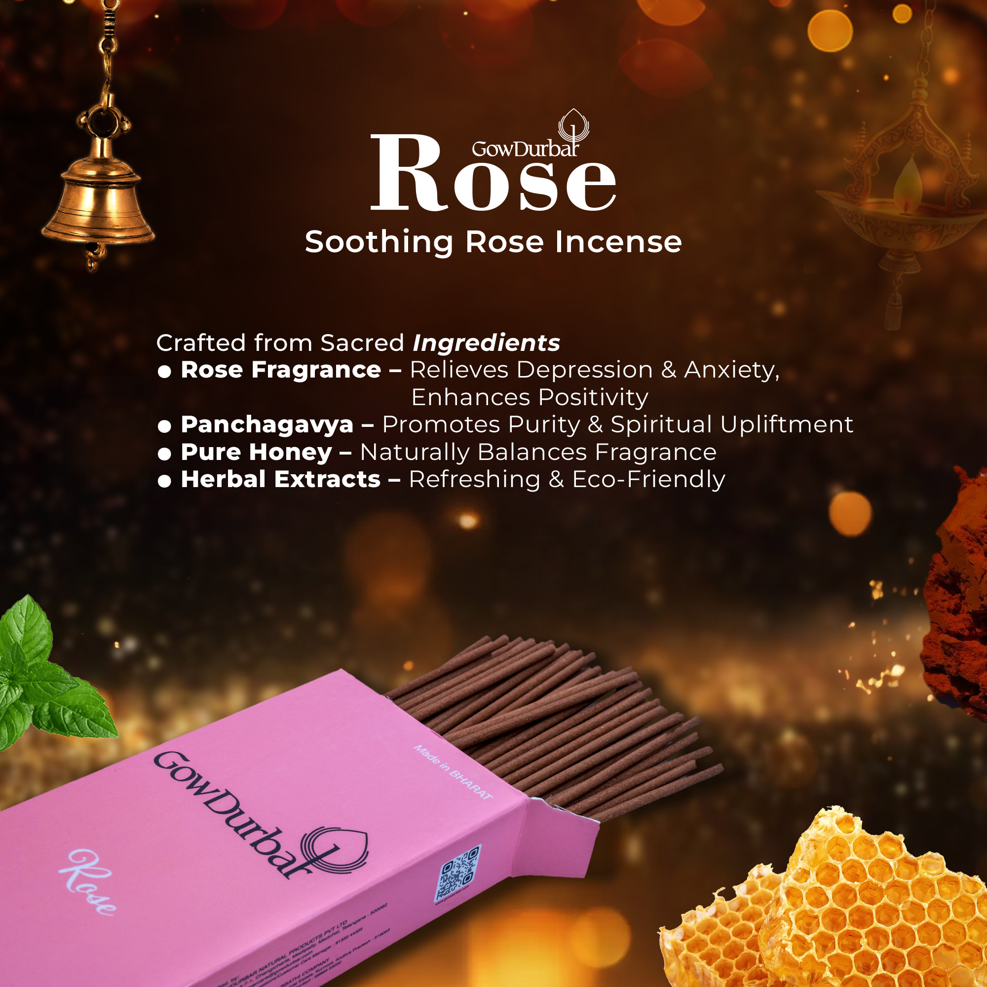 Rose – Soothing Rose Incense - Image 6