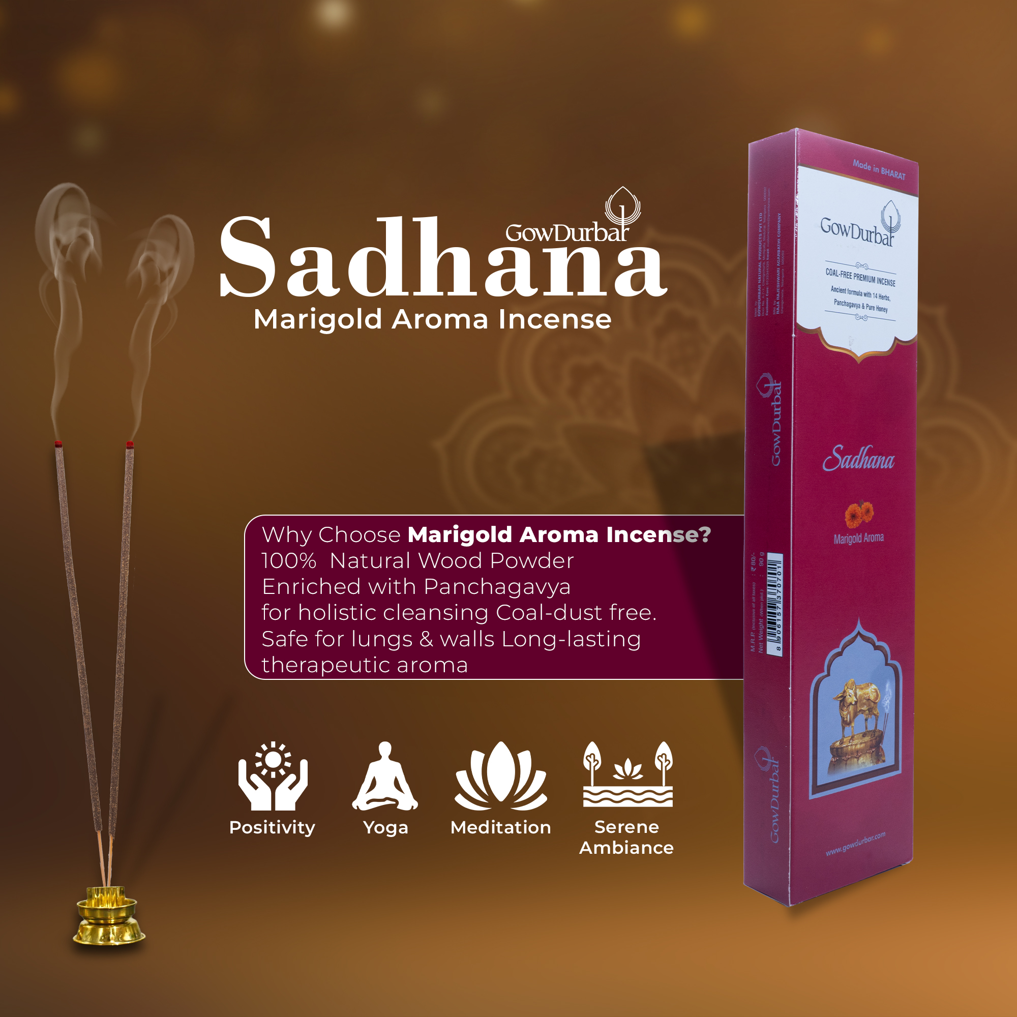 Sadhana - Marigold Aroma Incense - Image 9
