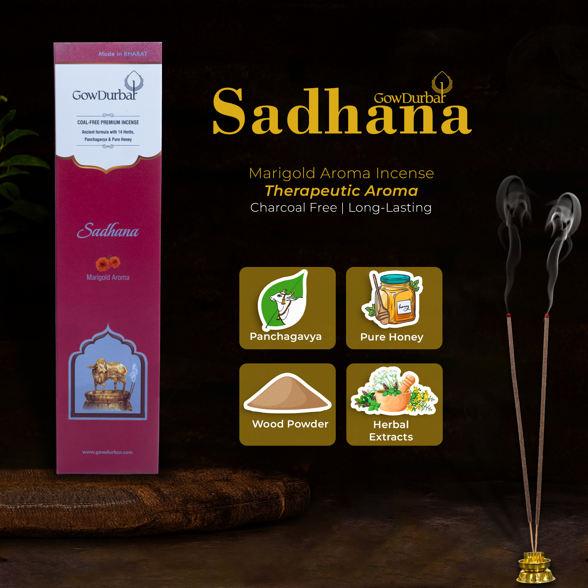 Sadhana - Marigold Aroma Incense - Image 7