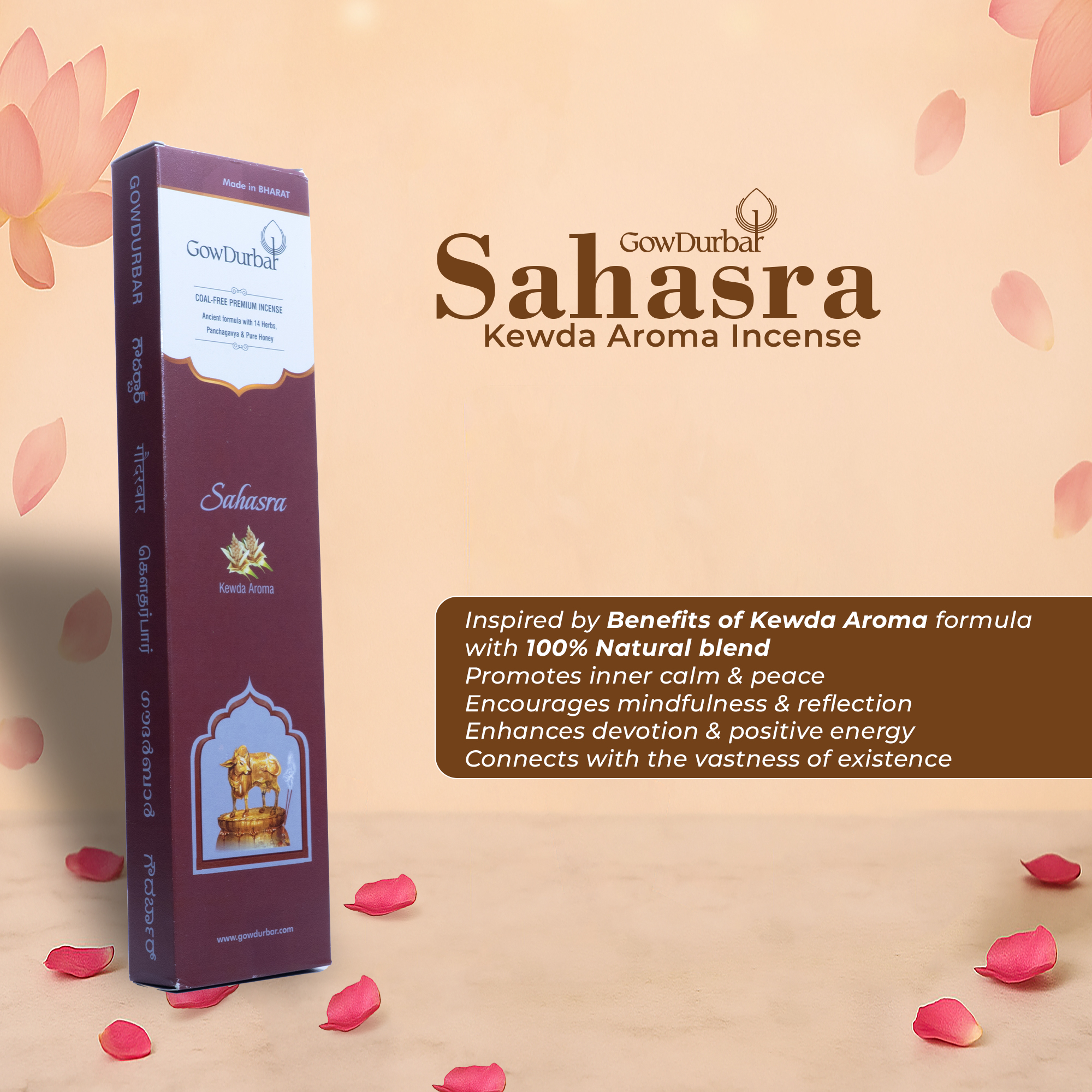 Sahasra - Kewda Aroma Incense - Image 8