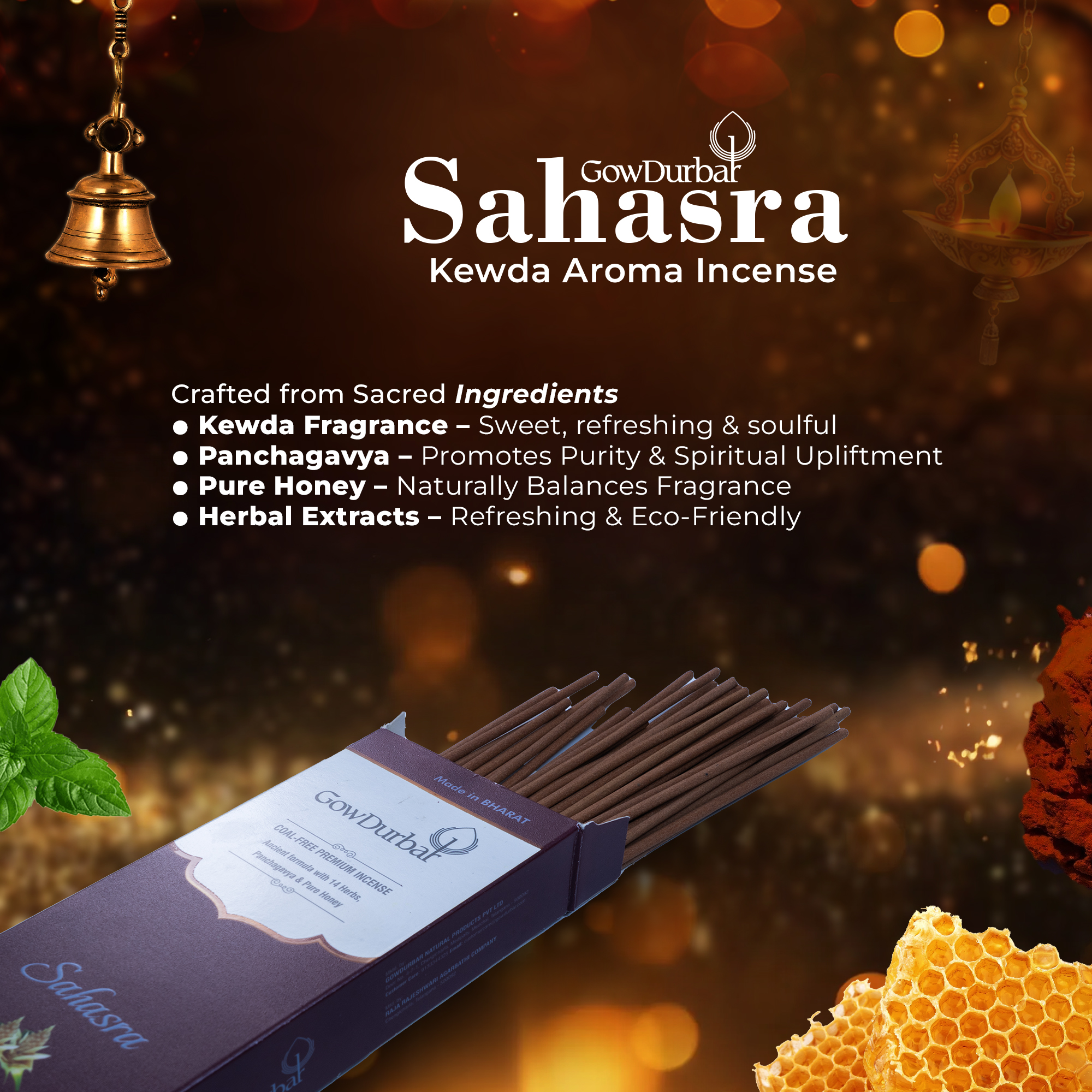 Sahasra - Kewda Aroma Incense - Image 6