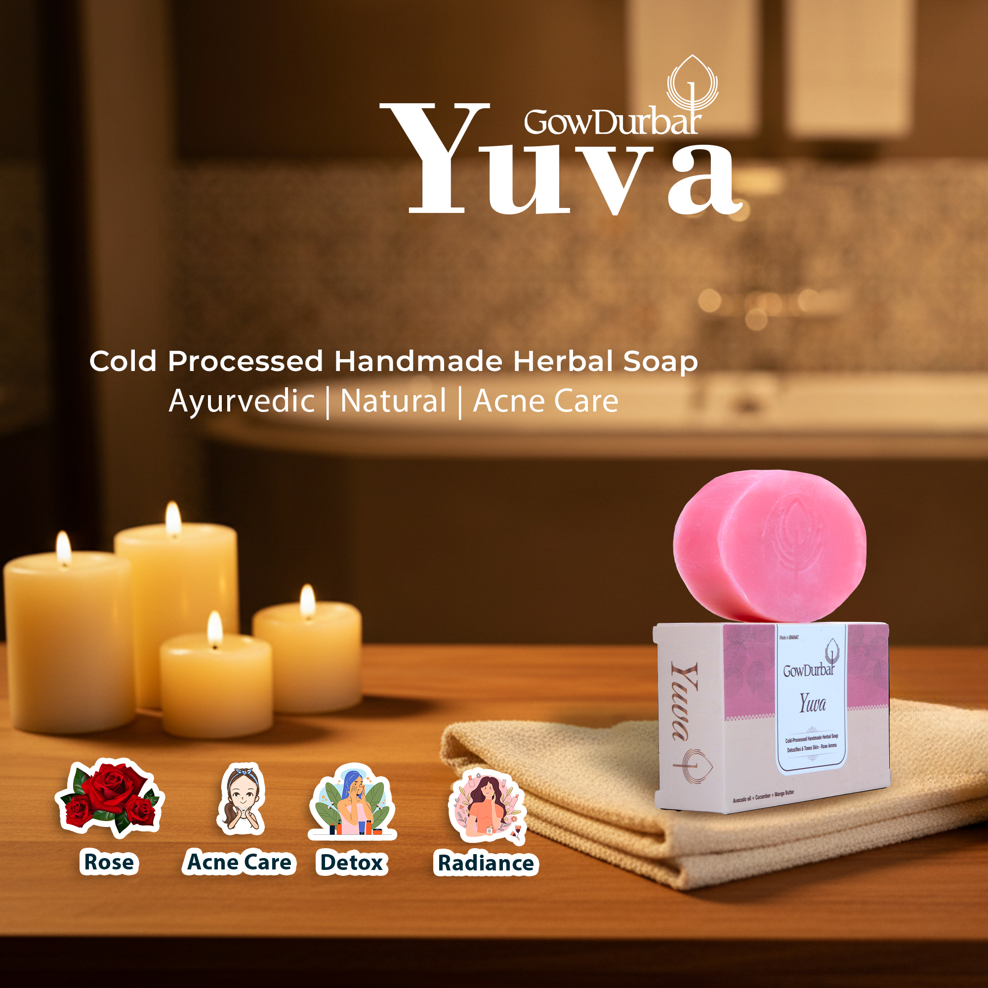 Yuva – Cold Processed Handmade Herbal Soap - Image 2