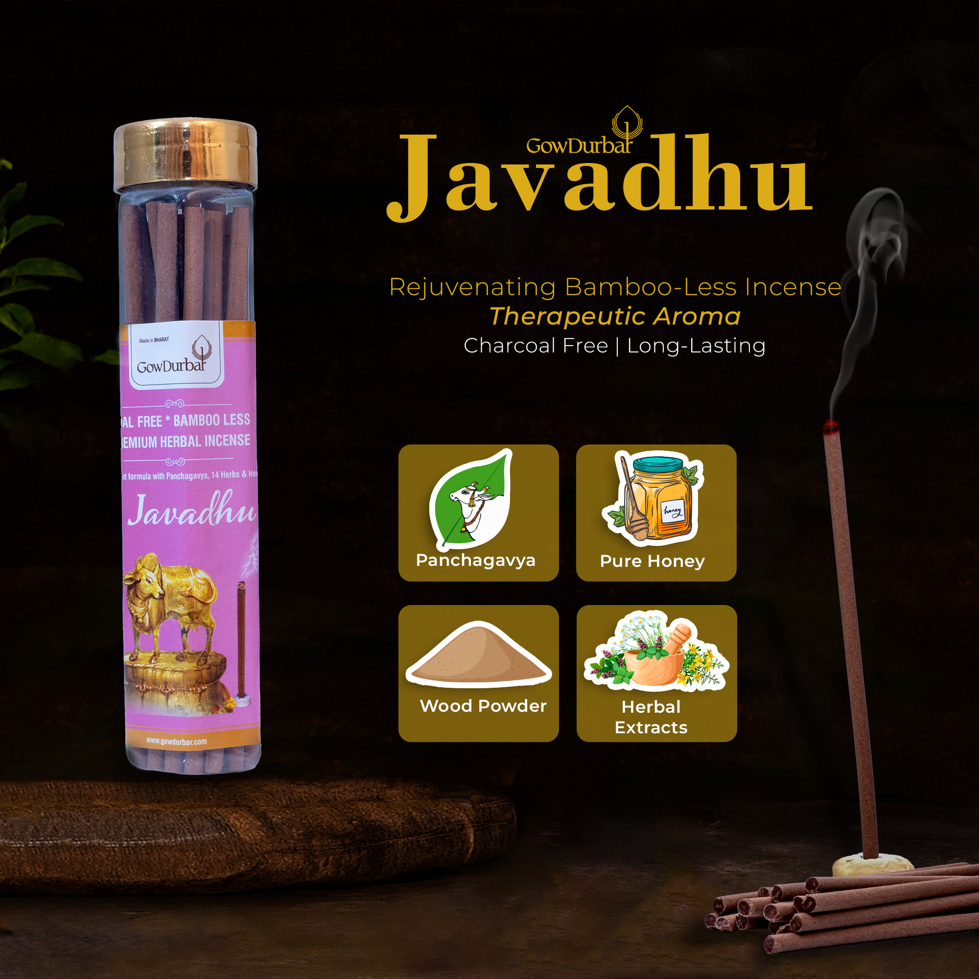 Javadhu - Rejuvenating Bamboo Less Incense - Image 3