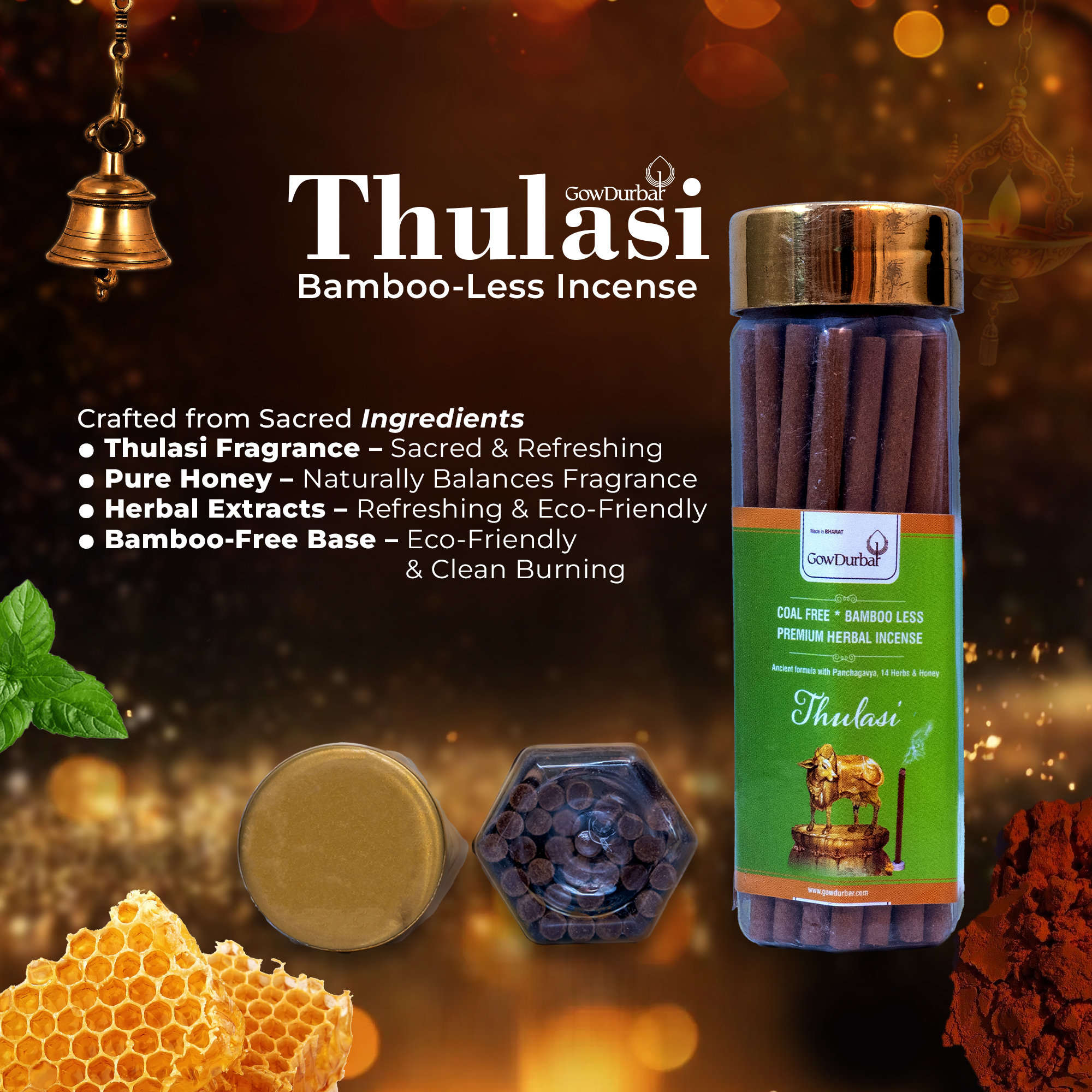 Thulasi - Rejuvenating Bamboo Less Incense - Image 2