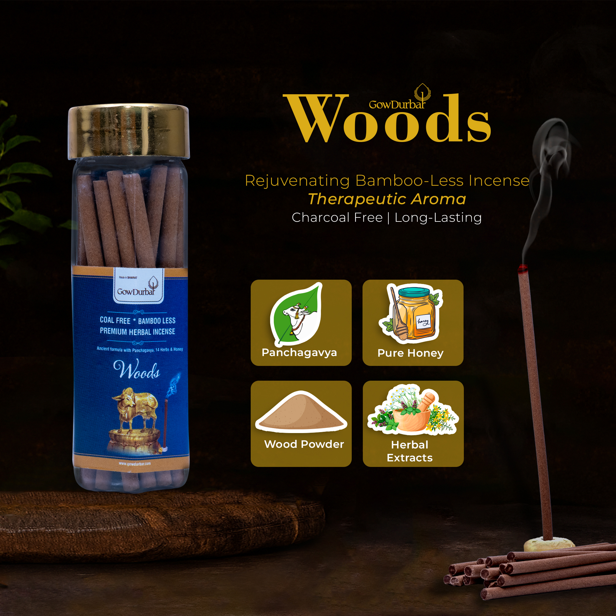 Woods - Rejuvenating Bamboo less incense - Image 7