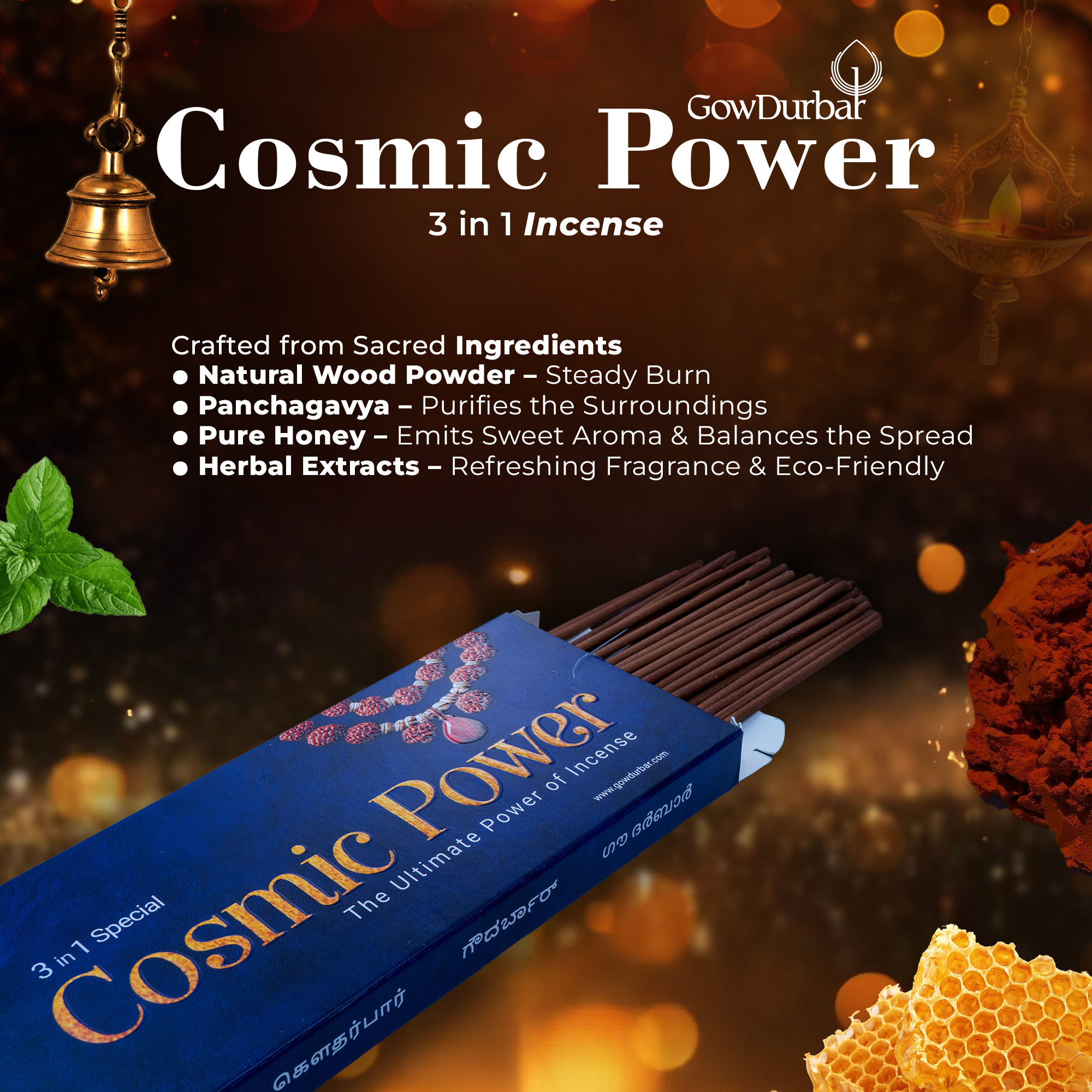 Cosmic Power - 3 in 1 Incense - Image 2