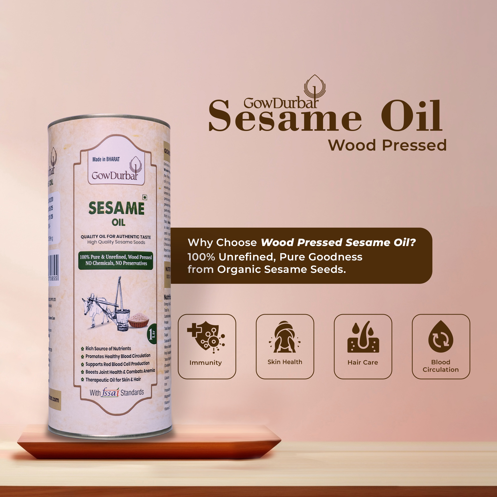 Wood Pressed Sesame oil - Image 5