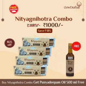 Nityagnihotra Combo – Punyadeepam Oil 500ml free